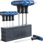 8-teiliges LUX-TOOLS Stiftschlüssel Set mit T-Griff in Halterung.