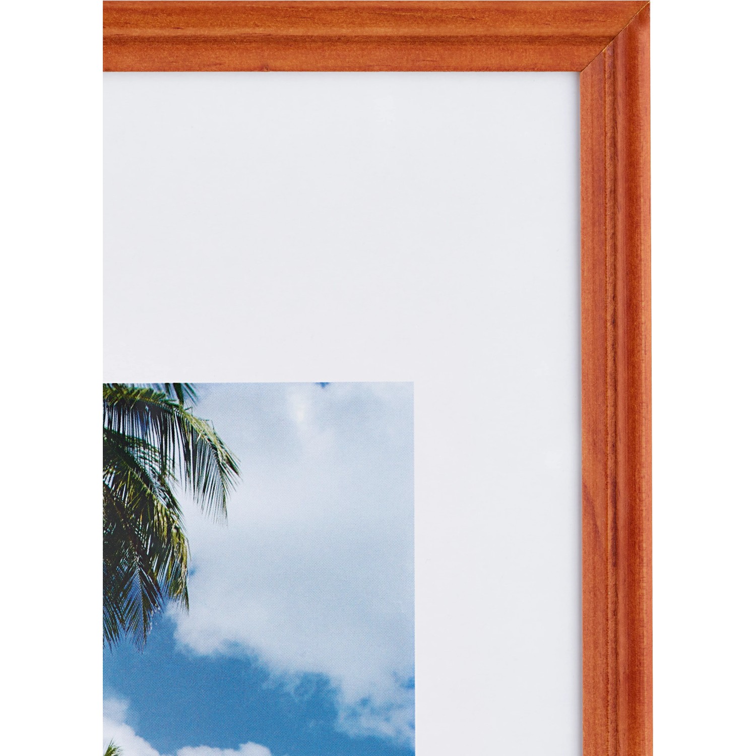 Holzbilderrahmen Erle, gerillt, 20x30 cm. Bilderrahmen mit Holzstruktur.