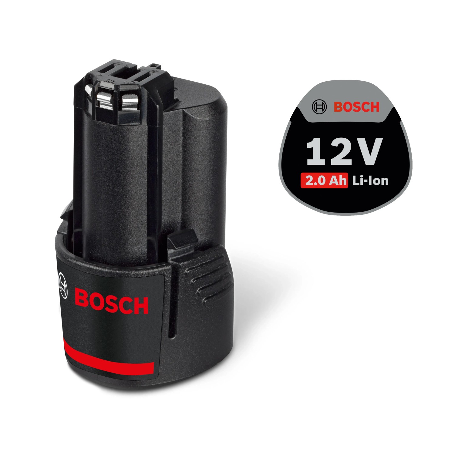 Bosch Professional 12V Akku, 2.0 Ah Li-Ion für Akku-Bohrschrauber.