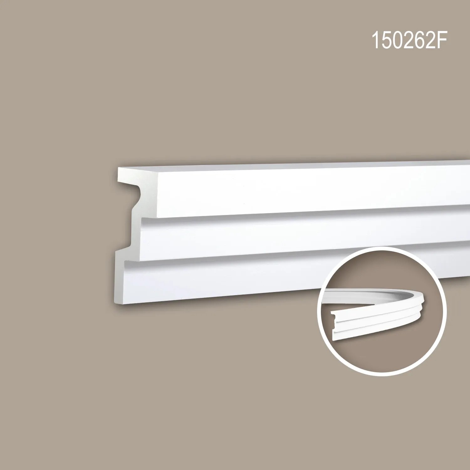 PROFHOME 150262F Flexible Eckleiste Stuckleiste aus Flexiblem Polyurethan 2 m 200 cm x 5 cm x 12 cm Weiß