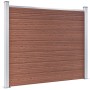 vidaXL Zaunelement WPC 180x146 cm Braun 148980_2