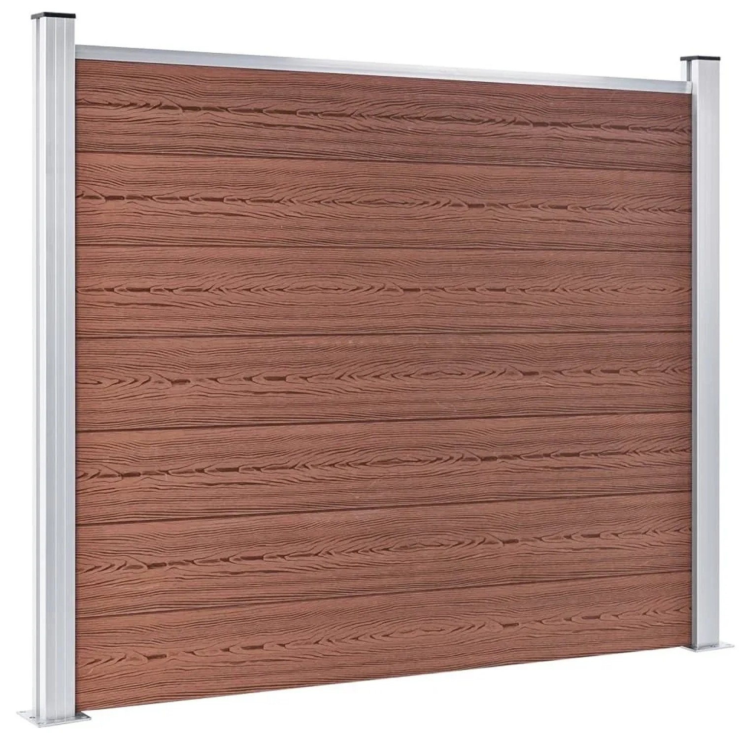 vidaXL Zaunelement WPC 180x146 cm Braun 148980_2
