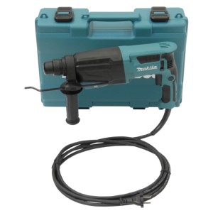 Makita Kombihammer HR2670 mit Koffer, 800W SDS-Plus Bohrmaschine für Beton, Stahl und Holz.