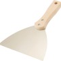 Spachtel, 150 mm breit, mit Holzgriff und Stahlklinge zum Ausbessern von Putz.