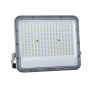 Grauer LUXULA LED Außenstrahler mit 150W, 4000K Neutralweiß und 18500 Lumen. IP65-Schutz.