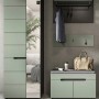 Inn.Furn Garderoben-Set 4-teilig in Salbei und Grau 160 cm Cooper_2