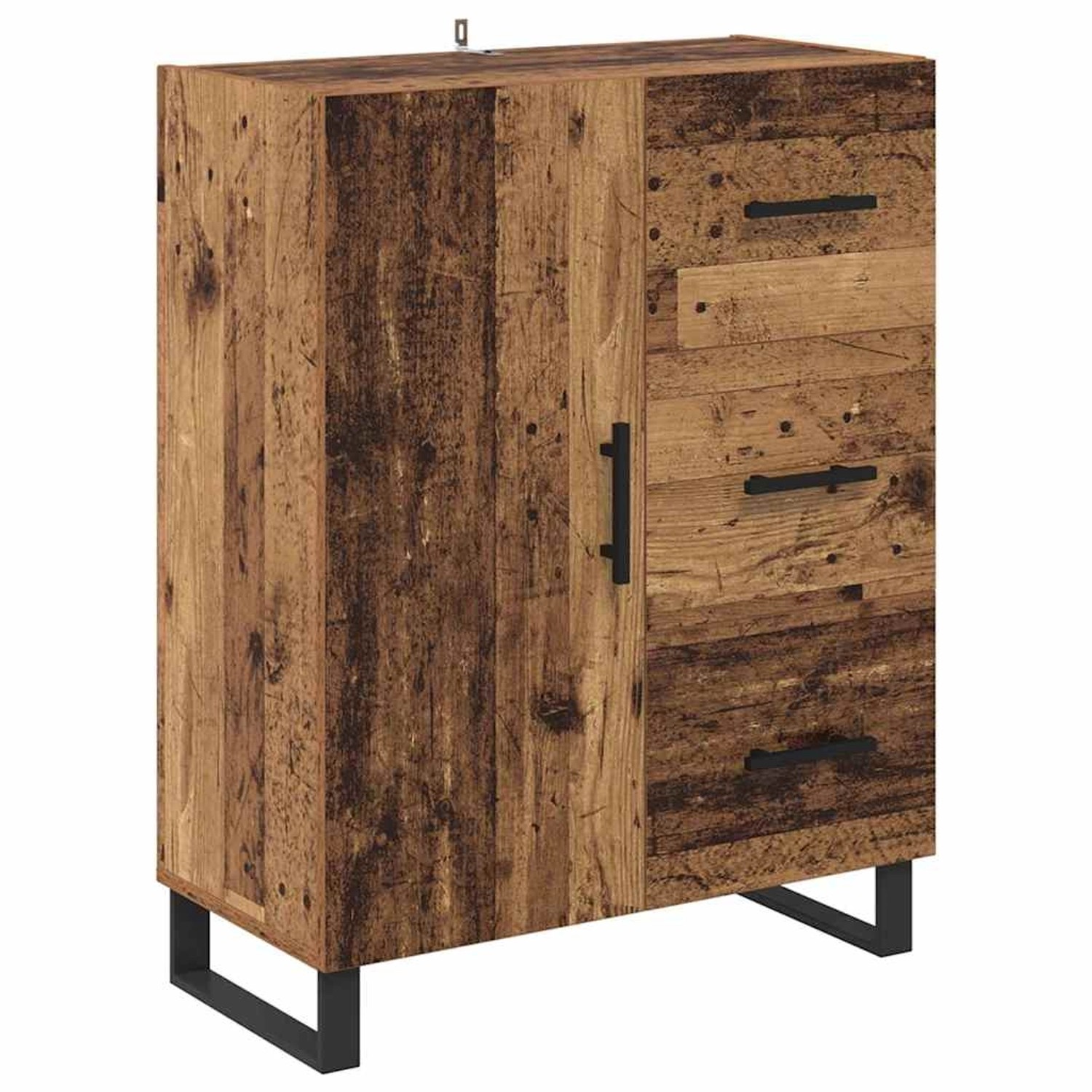 vidaXL Sideboard Altholz 69,5 x 34 x 90 cm Verbundholz und Eisen 881540 günstig online kaufen