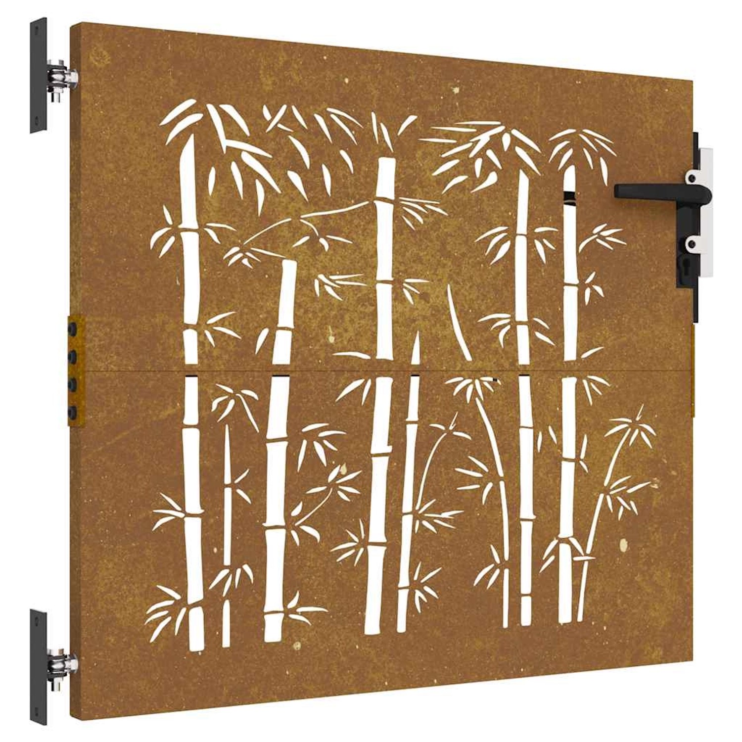 vidaXL Gartentor 85x100 cm Cortenstahl Bambus-Design 153233 günstig online kaufen