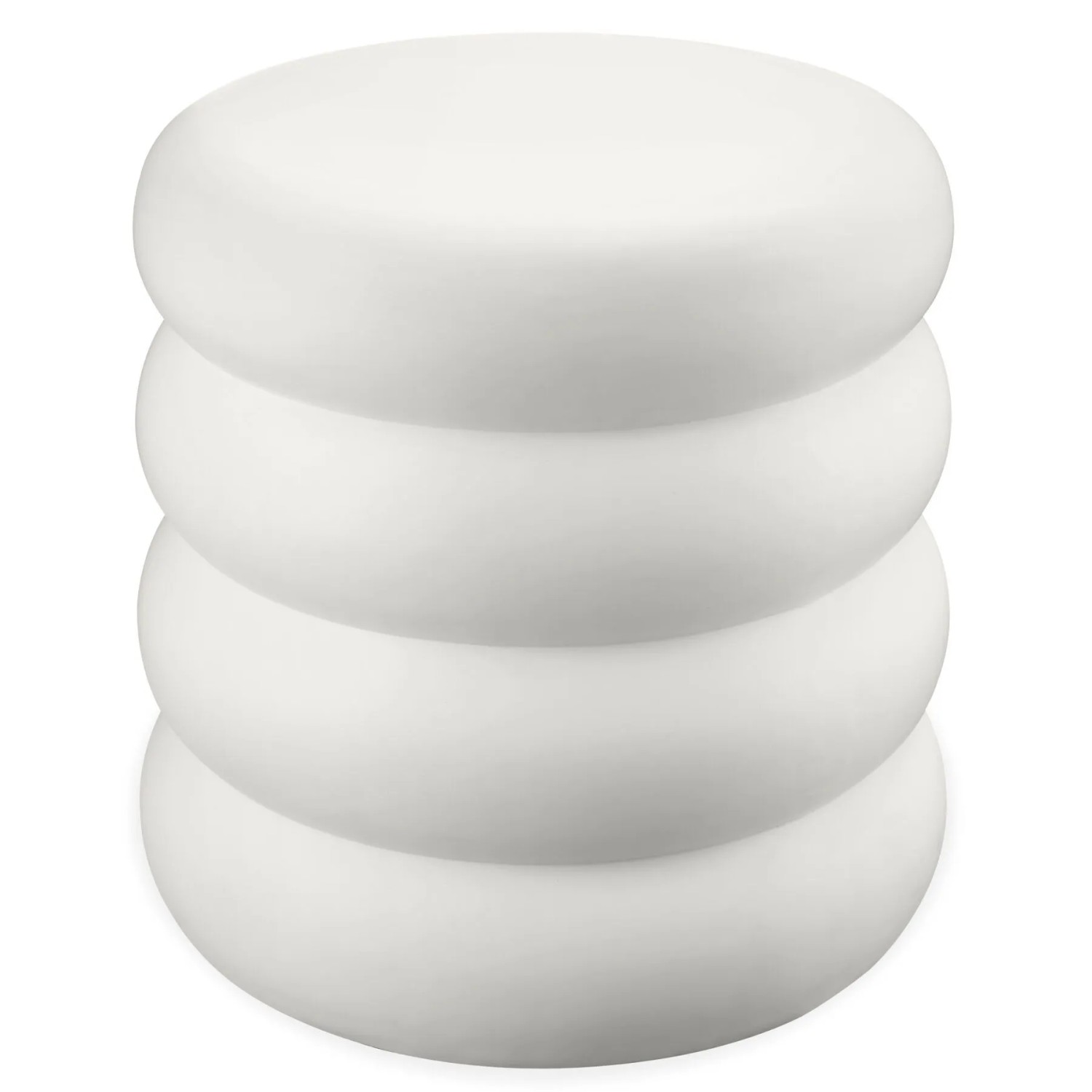 Tectake Beistelltisch Adina Rund  Im Chubby Design Wetterfestes Magnesiumoxid Keine Angabe 45 x 45 x 46 cm Creme