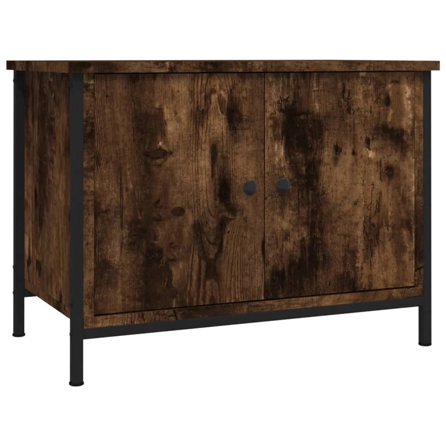 vidaXL TV-Schrank mit Türen Räuchereiche 60x35x45 cm Holzwerkstoff 826297