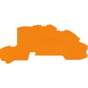 Orange Wago Abschluss- und Zwischenplatte für Verbindungsklemmen, Serie 2003.