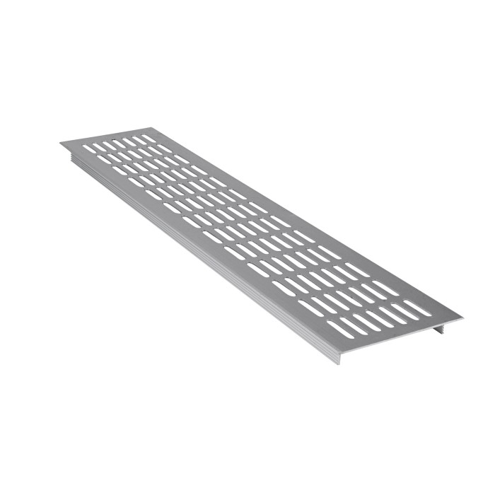 Savagrow Lüftungsgitter 25x8 Cm – 2er Set Aus Aluminium, Weiß, Für Schrank, Wand & Decke