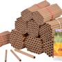 Dobar Papierhülsen-Set für Insektenhotels aus Recyclingpapier, mit Samenmischung Bienenschmaus.