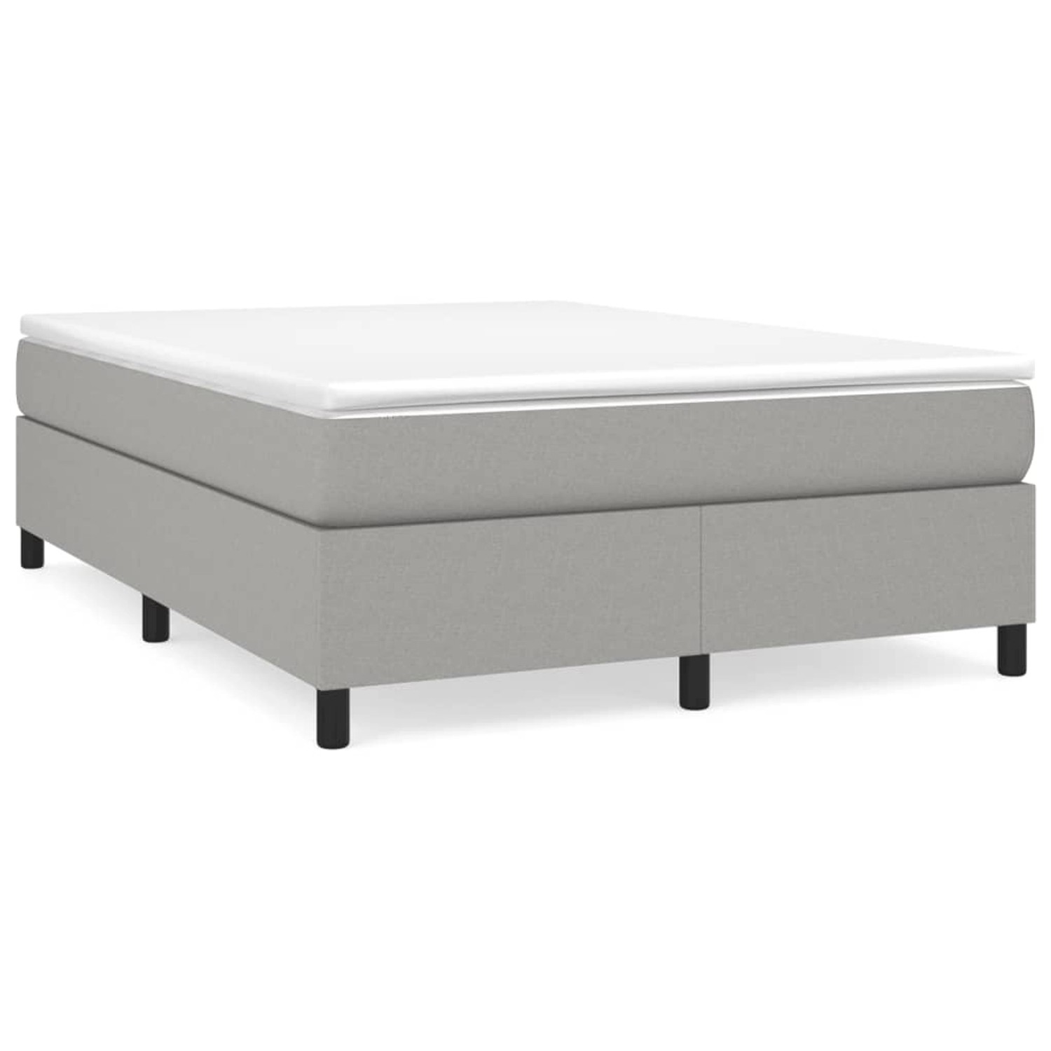 Vidaxl Boxspringbett Hellgrau 140x200 Cm Stoff günstig online kaufen