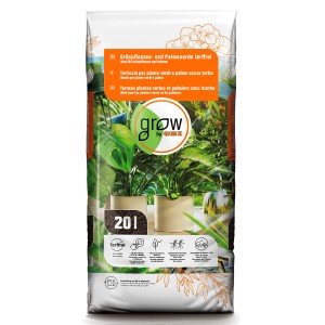 Sack GROW by OBI Grünpflanzen- und Palmenerde (20 l), torffrei für gesundes Wachstum.