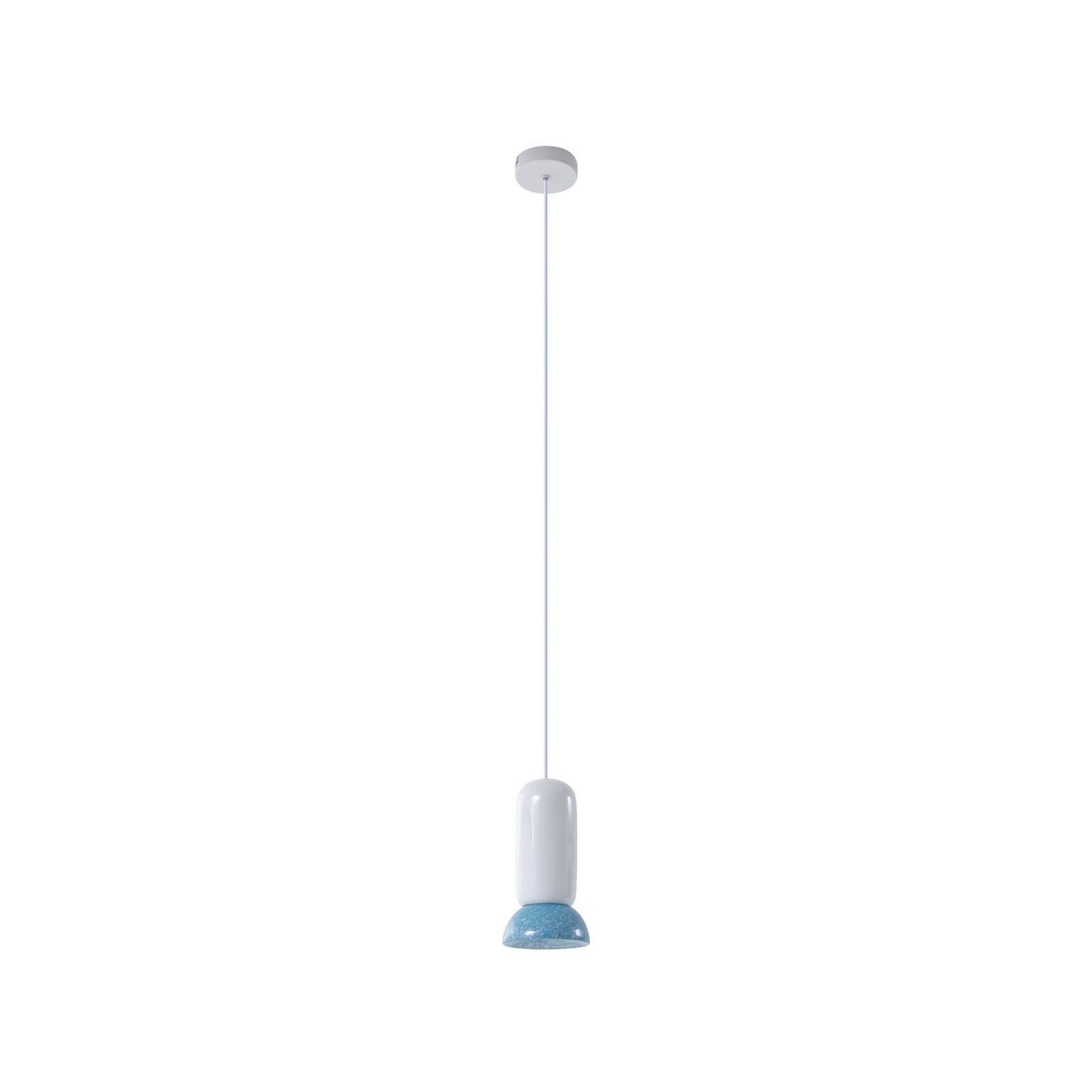Lindby Pendelleuchte Kerimi 10020087 Skandinavisch in Weiß aus Keramik 1-fl günstig online kaufen