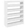 vidaXL Schuhregal Weiß 80x25x100 cm Holzwerkstoff 859896_6