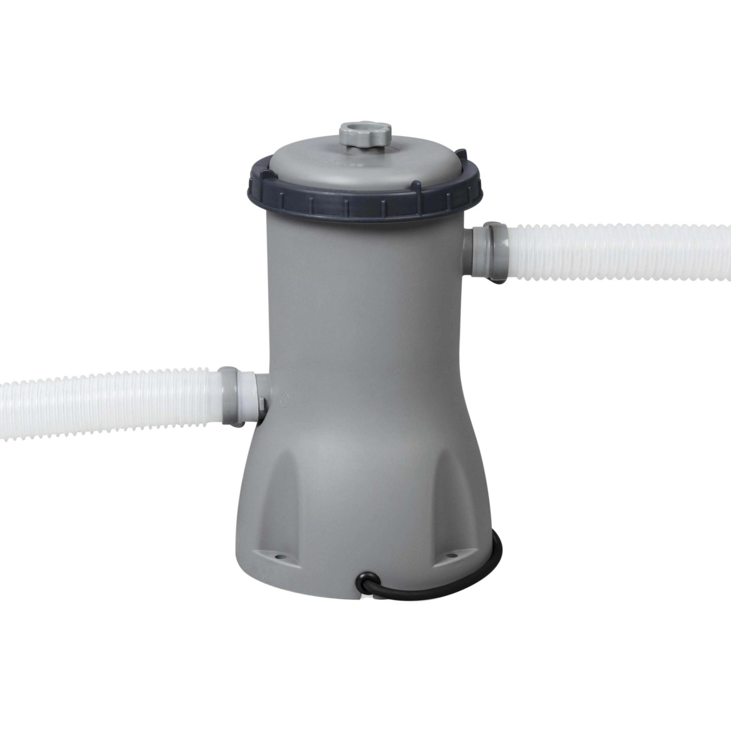 Graue Kartuschenfilteranlage für Bestway Stahlrahmen Pool. Zubehör für Schwimmbecken.