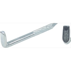 Verzinkter LUX Stahlhaken, 2,5x50mm, für Aufhängungen und Befestigungen, 6 Stück.