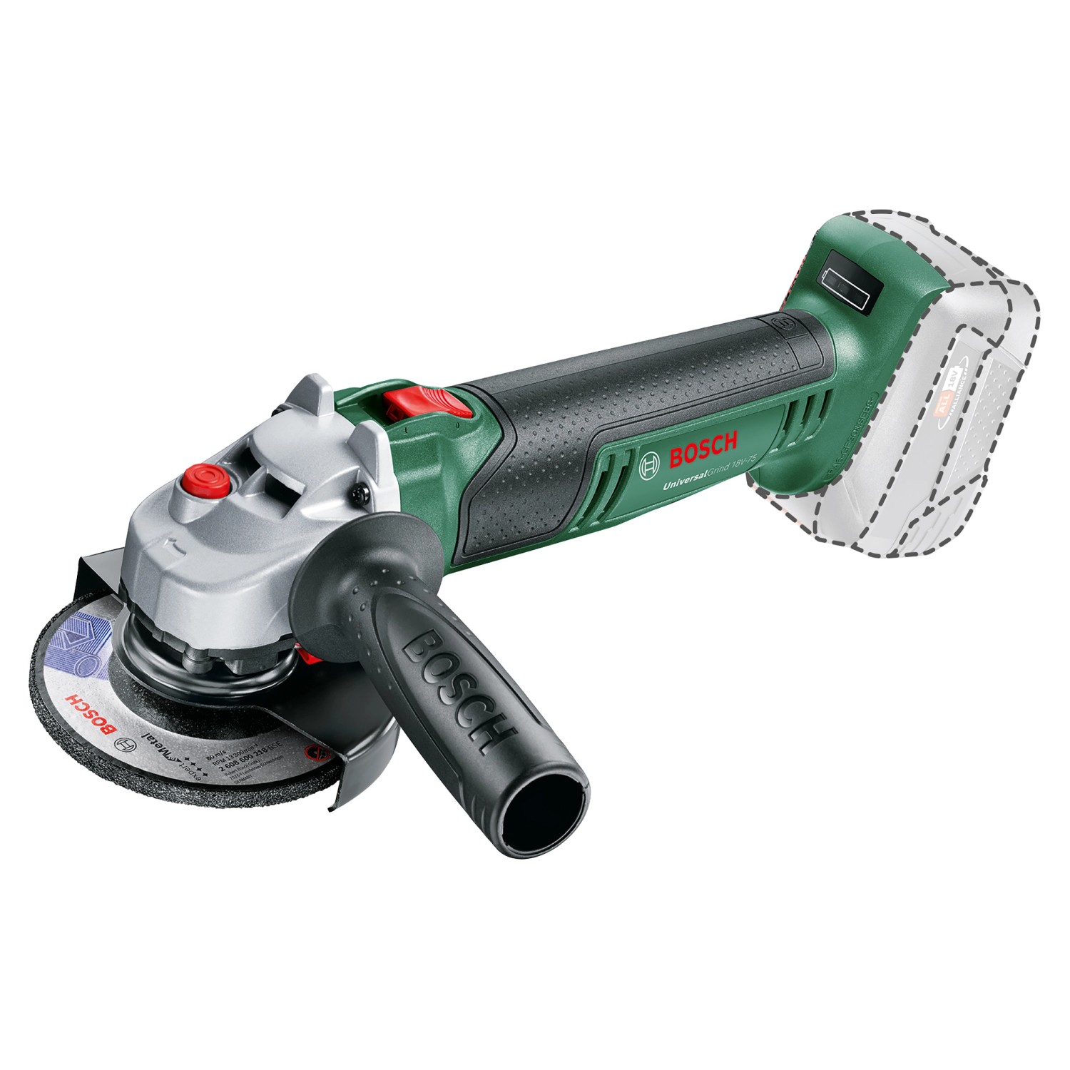 Bosch Akku-Winkelschleifer Universal Grind 18V-75 Solo 125 mm