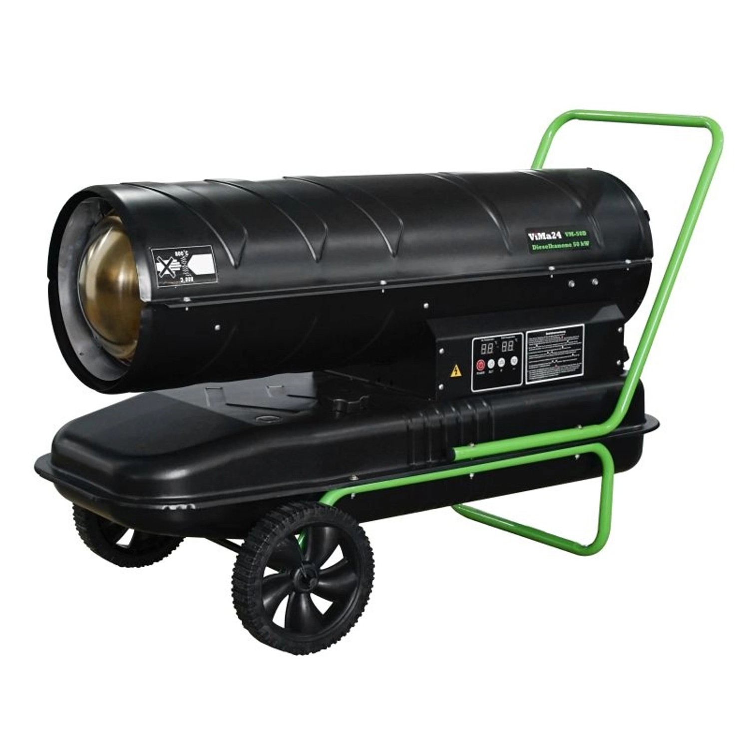 ViMa24 Dieselheizgebläse 50.000 Watt Ölheizer mit 56L Tank VM-50D günstig online kaufen
