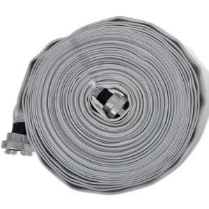 vidaXL Feuerwehrschlauch Flachschlauch 20 m D-Storz Kupplungen 1 Zoll 141108