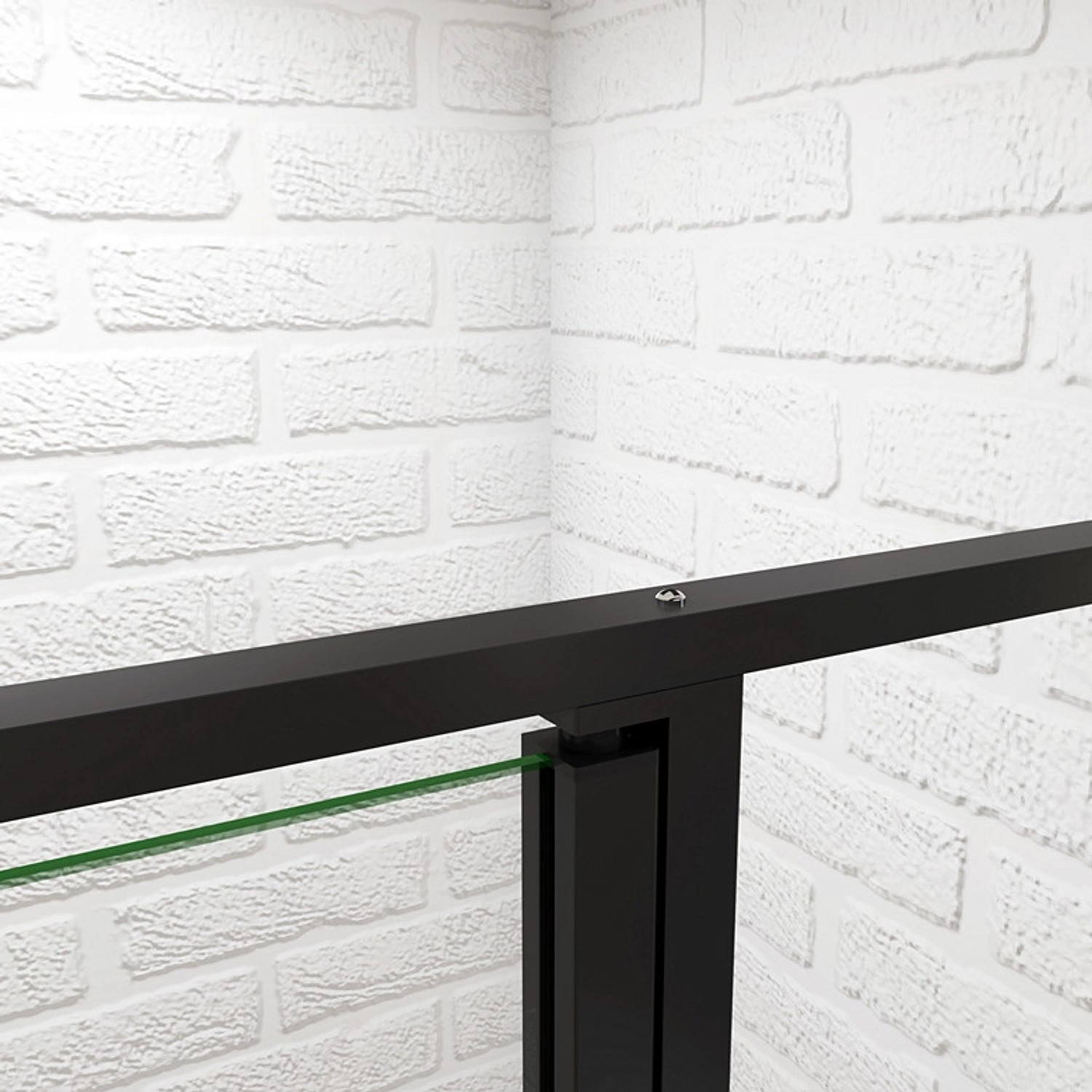 Duschparadies  Duschtür 100 x 185cm Drehtür 6mm Nano Glas Nischentür Duschabtrennunge Duschwand Schwarzrahmen_6