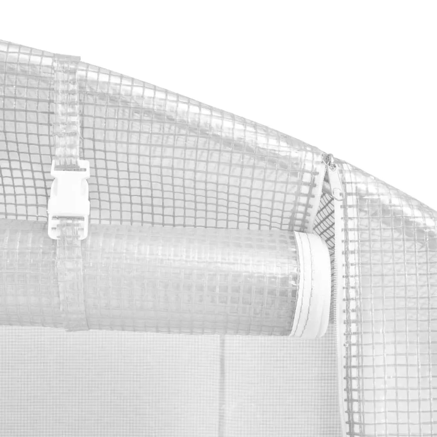 vidaXL Gewächshaus mit Stahlrahmen Weiß 100 m² 20x5x2,3 m 3188102_11
