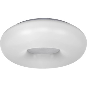 Weiße Ledvance Smart+ WiFi Deckenleuchte Orbis Donut 400 mit tunable white Funktion.