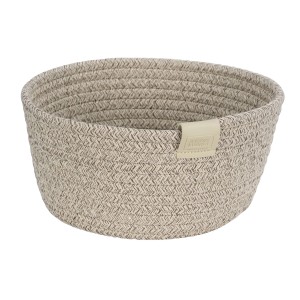 Beiger Schöner Wohnen Brotkorb Svea aus robustem Kunststoff-Polyester-Mix.
