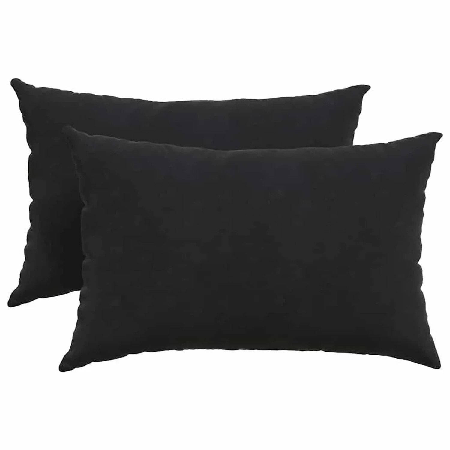 vidaXL Sofakissen 2 Stück Schwarz 60 x 40 cm Cordstoff 42013676