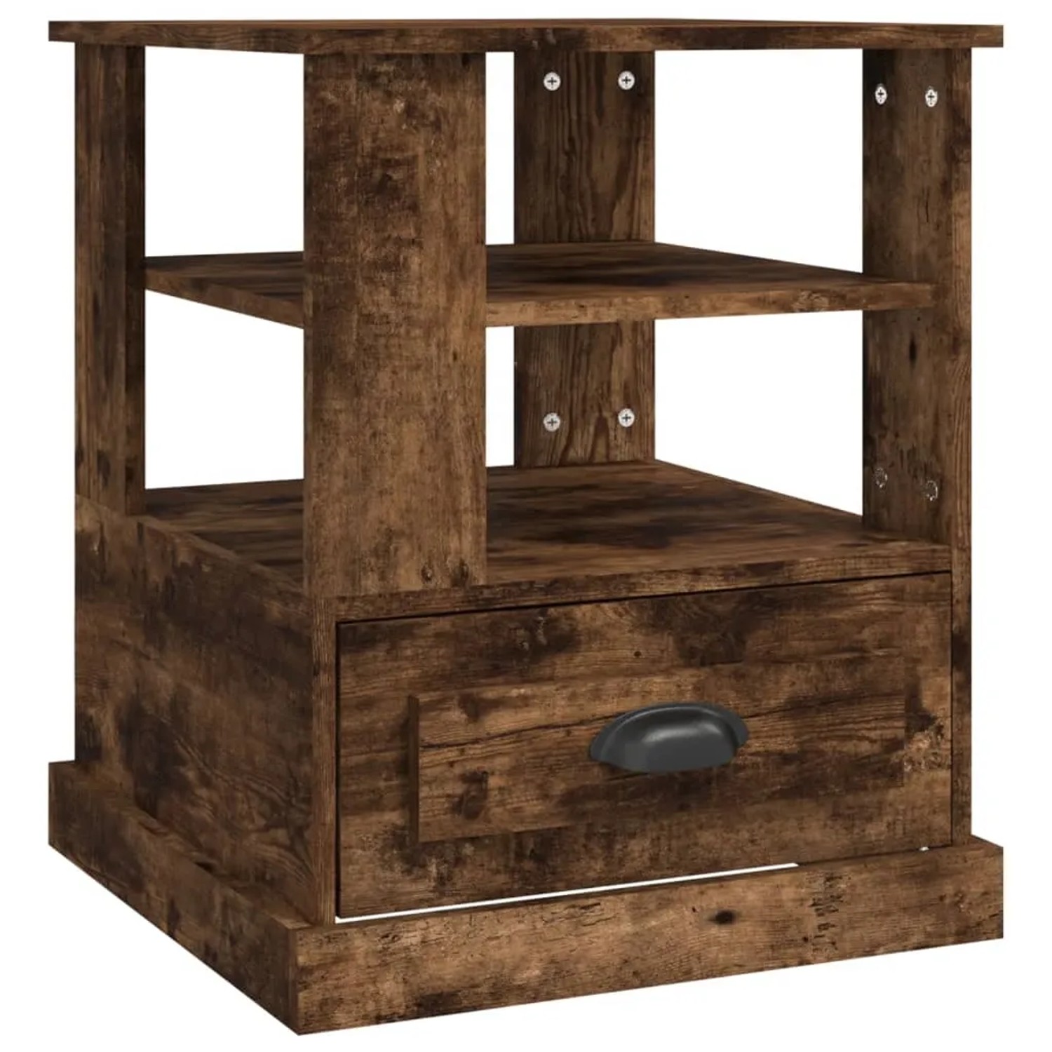 vidaXL Beistelltisch Räuchereiche 50x50x60 cm Holzwerkstoff 816413
