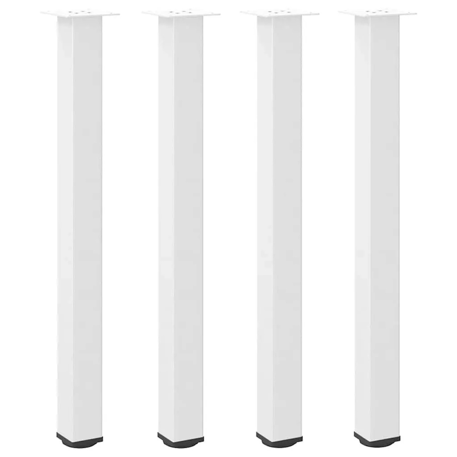 vidaXL Bartischbeine 4 Stk Weiß 90-92 cm Stahl 4012473 günstig online kaufen