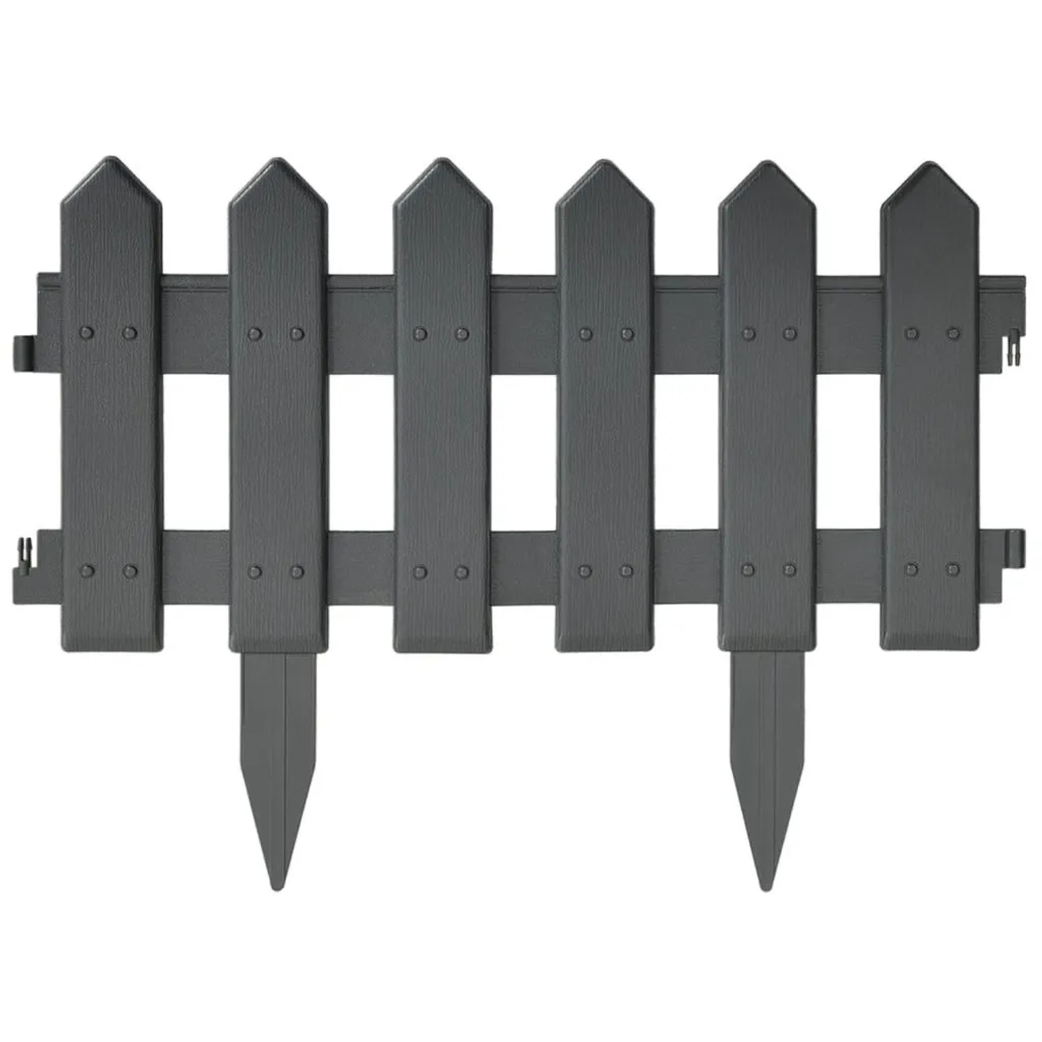 vidaXL Rasenkanten 25 Stk Anthrazit 10 m PP 314683