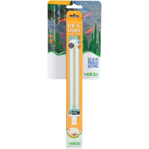 Velda UV-C PL Ersatzlampe, 11 Watt, für Teichpumpen und Filter zur Wasserklärung.