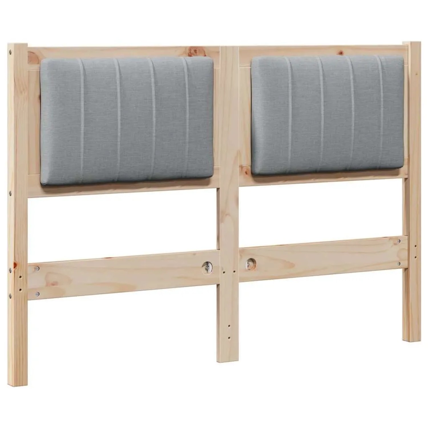 vidaXL Gepolstertes Kopfteil Braun 120 cm Massives Kiefernholz 879074