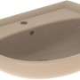 Geberit Renova Waschbecken, 65 cm, Bahamabeige, mit Hahnloch und Überlauf.