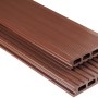 Braune Kovalex WPC Terrassendiele, glatte Oberfläche, Zuschnitt
