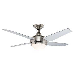 HUNTER Deckenventilator Sonic, Nickel gebürstet, 132cm, mit Lampe und Fernbedienung.