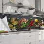 Küchenrückwandfolie Fresh Spice mit Gewürz-Motiv, selbstklebend, 280x60 cm.