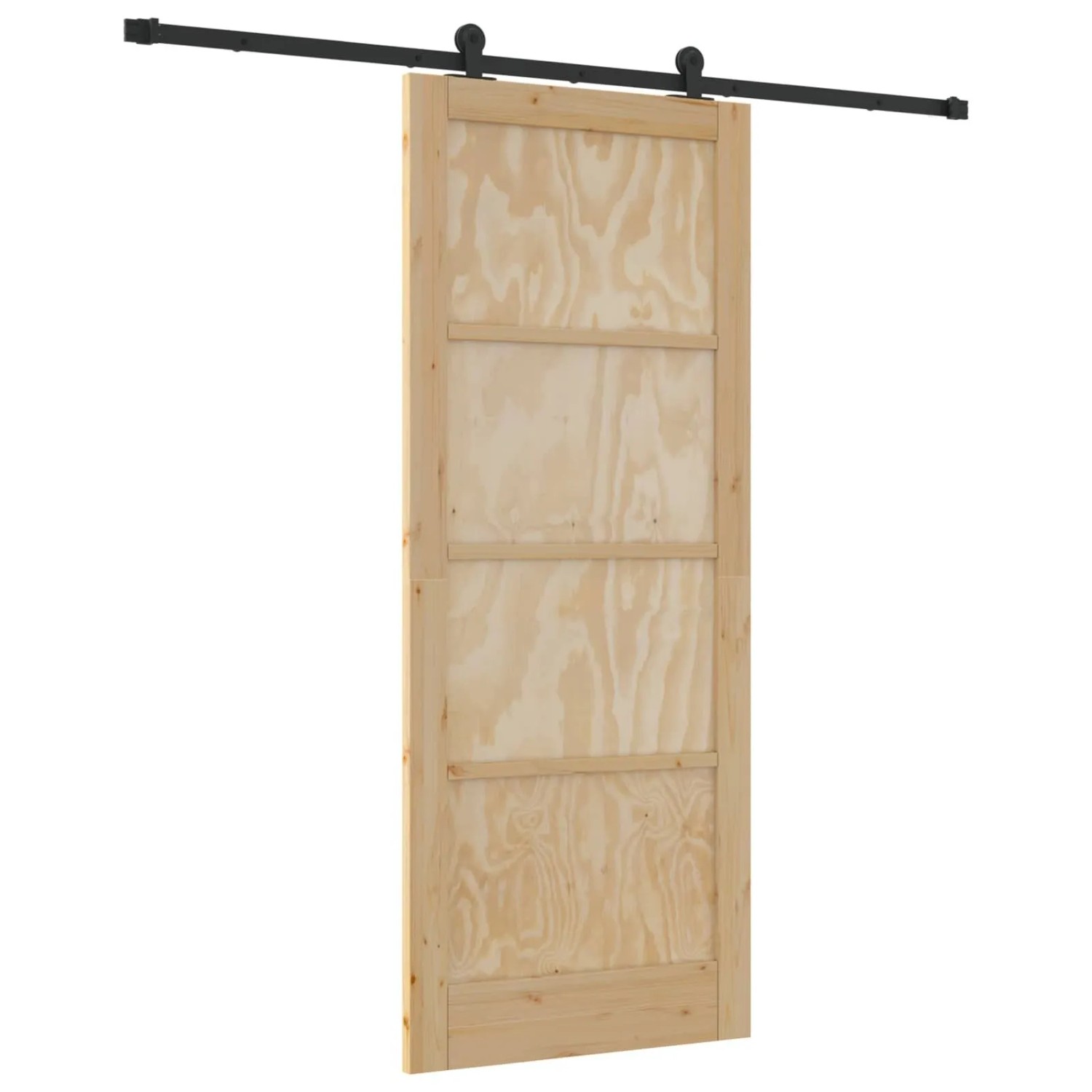 vidaXL Schiebetür ORKDAL Natur 86 x 211 cm Massives Kiefernholz 3445502