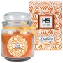 HS Candle Duftkerze Honigmelone im Glas (Ø9cm) mit Schleife und dekorativer Verpackung.