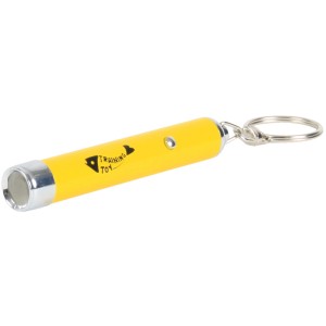 Gelber Jollypaw LED-Pointer, 8 cm, für Katzen zum Spielen und Trainieren.