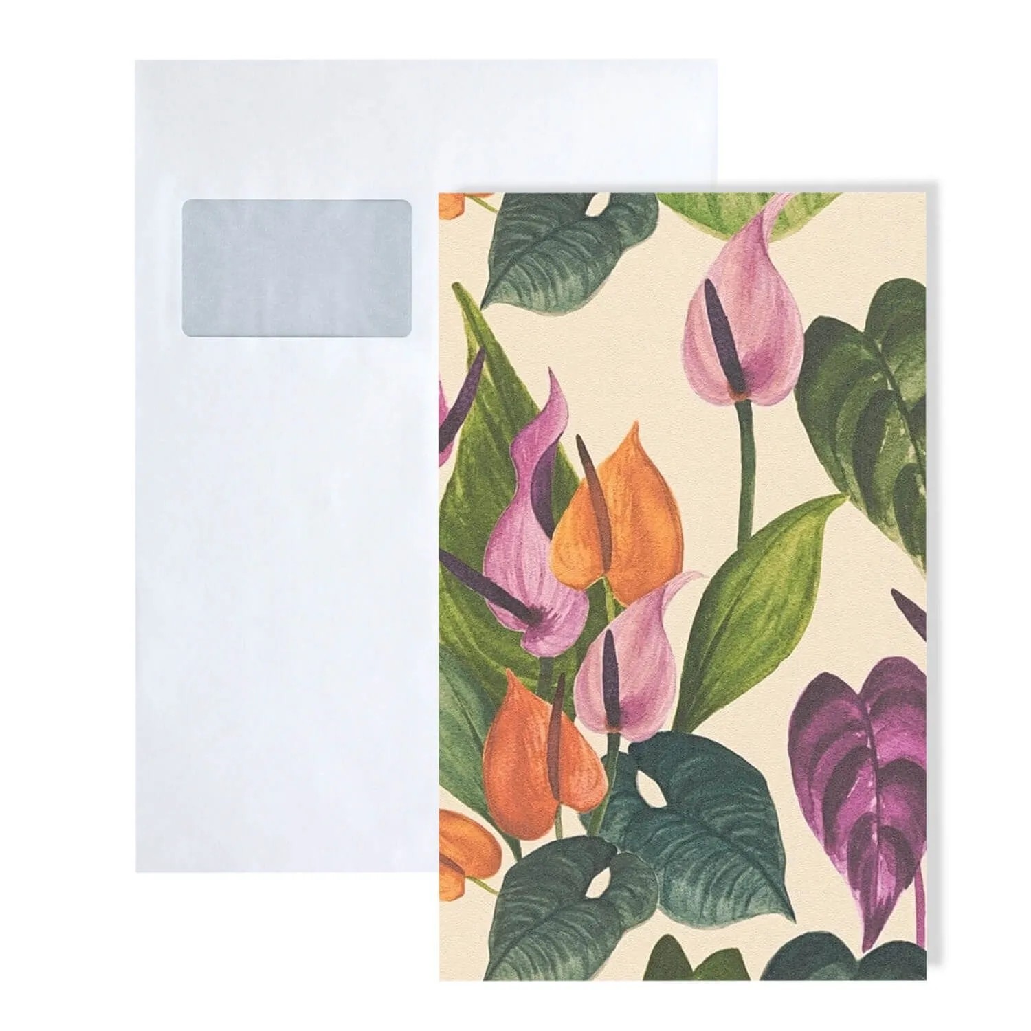 PROFHOME S-782101-GU DIN A4 Muster der Floralen Tapete 1 Musterstück