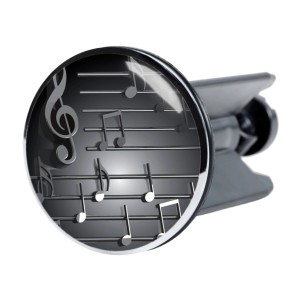 Sanilo Waschbeckenstöpsel mit Noten-Design für alle Standard-Waschbecken.