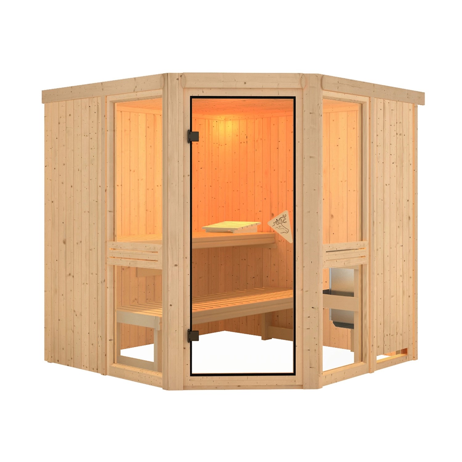 Karibu Sauna Anina 2 Zoll Naturbelassen günstig online kaufen