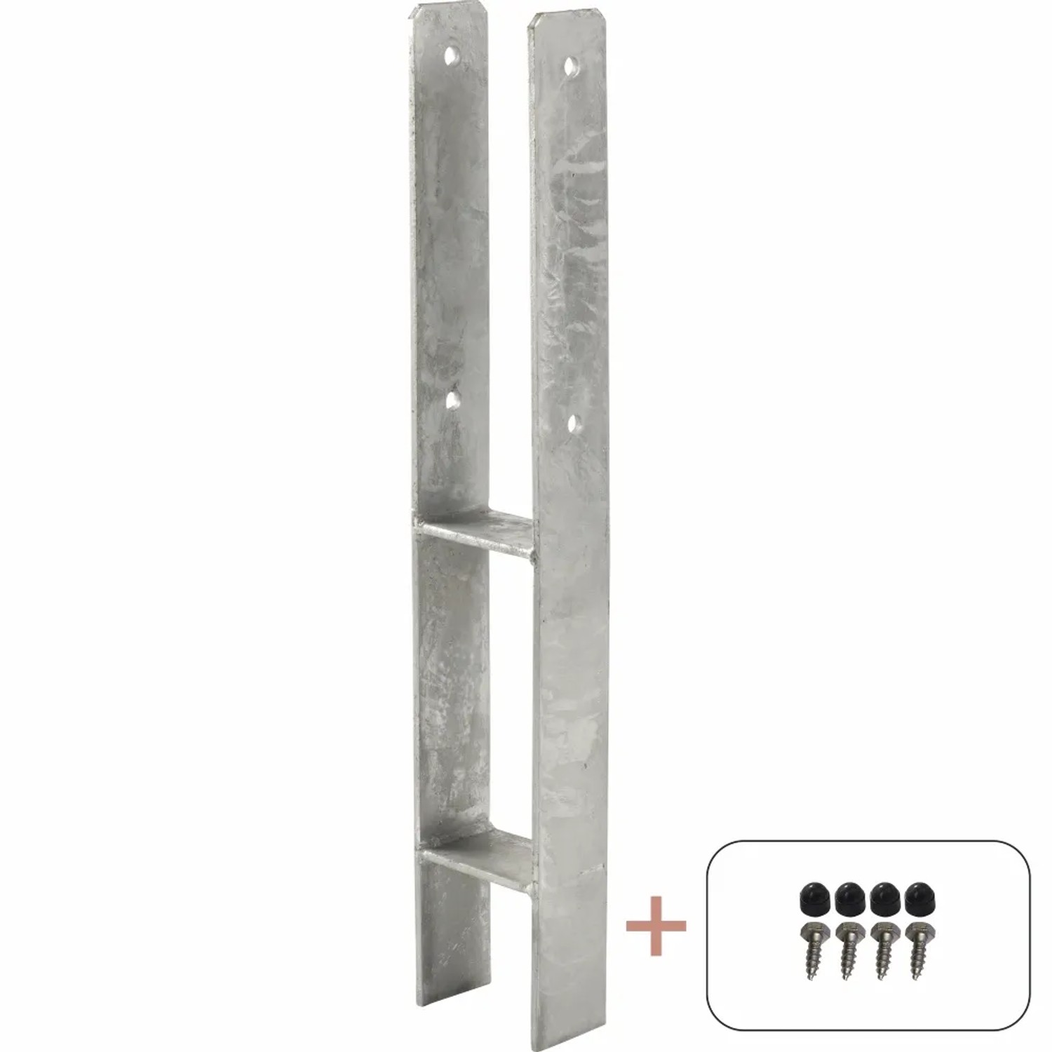 Pfostenträger feuerverzinkt 600 mm x 91 mmx 60 mm