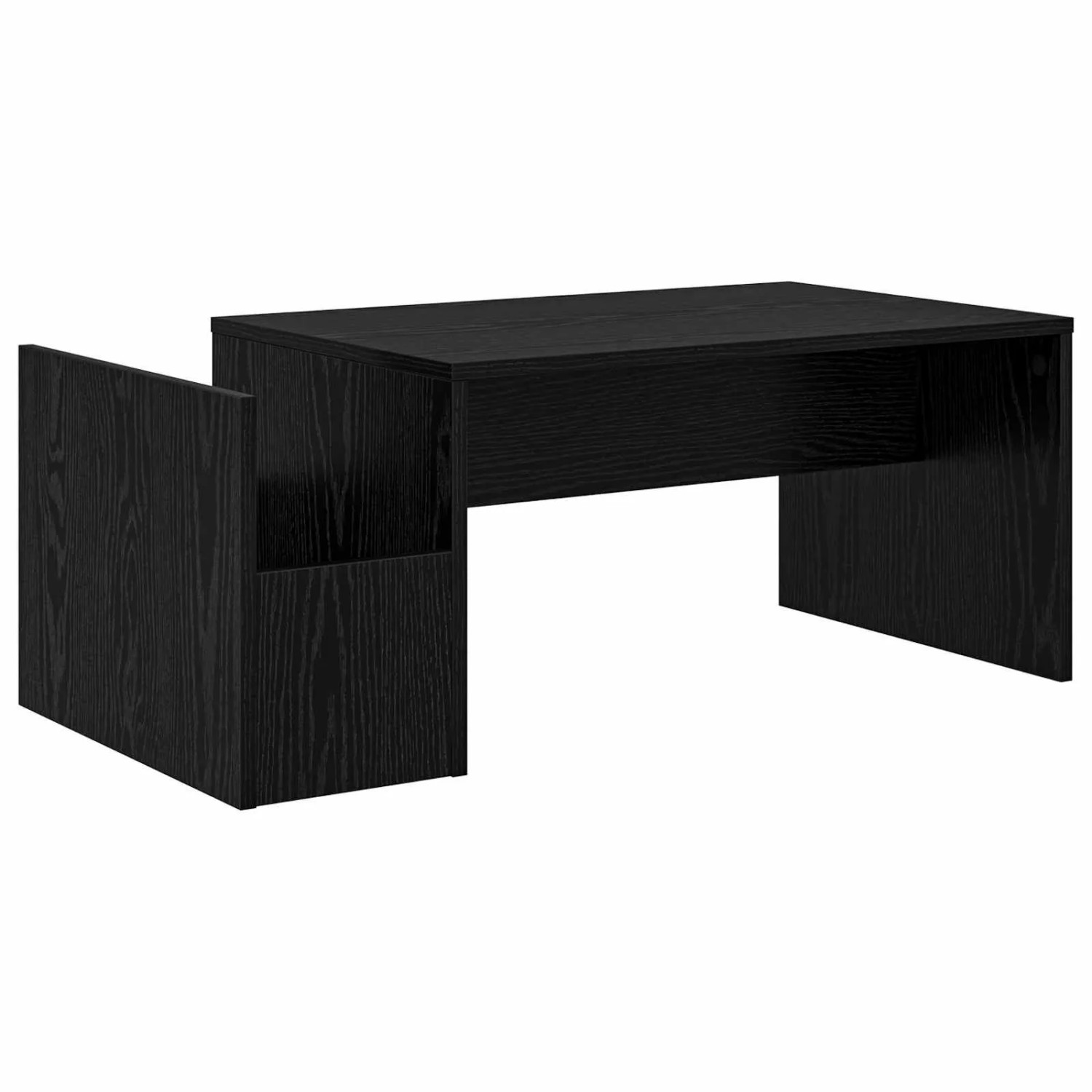 vidaXL Couchtisch Schwarz Eichen-Optik 90 x 45 x 35 cm Holzwerkstoff 800017 günstig online kaufen