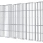 Floraworld Zaungabione Basis-Set, verzinkt, 83cm, zum Einbetonieren. Gartenzaun mit zwei Pfosten und Zaunmatten.