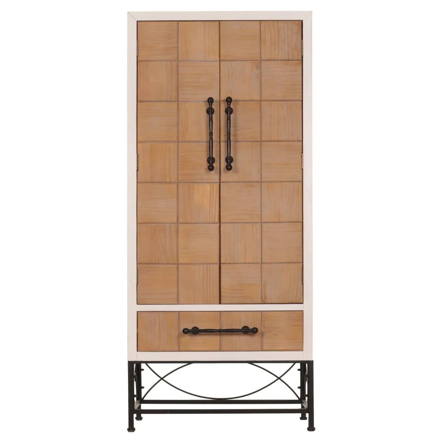 MCW Hochschrank N30 Massiv-Holz MDF 167x72x41cm_8